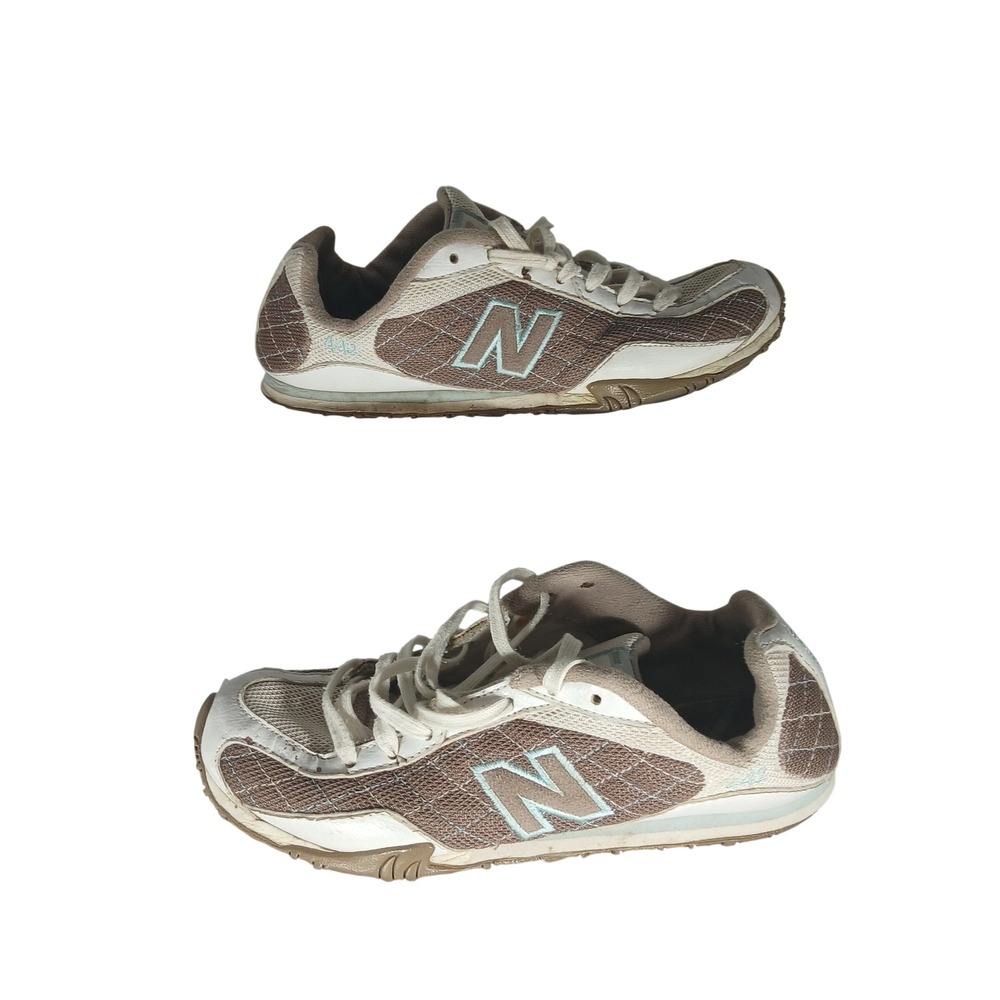 New Balance 442 Four Forty Two Tan White‎ Blue Sneakers CW442TP Womens 6.5 B